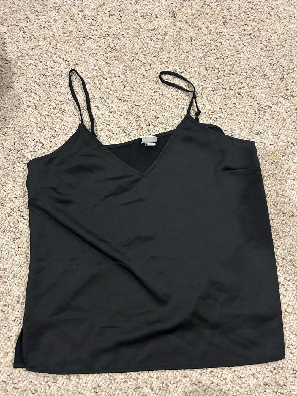 a new day Black V-Neck Spaghetti Strap Camisole